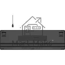 Клавиатура A4Tech FX55 черный USB slim Multimedia кабель 1.5м