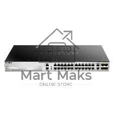 Коммутатор D-Link DGS-3130-30TS/A1A, 24×1 Гбит/с + 2×10 Гбит/с + 4×10 Гбит/с SFP+, управляемый
