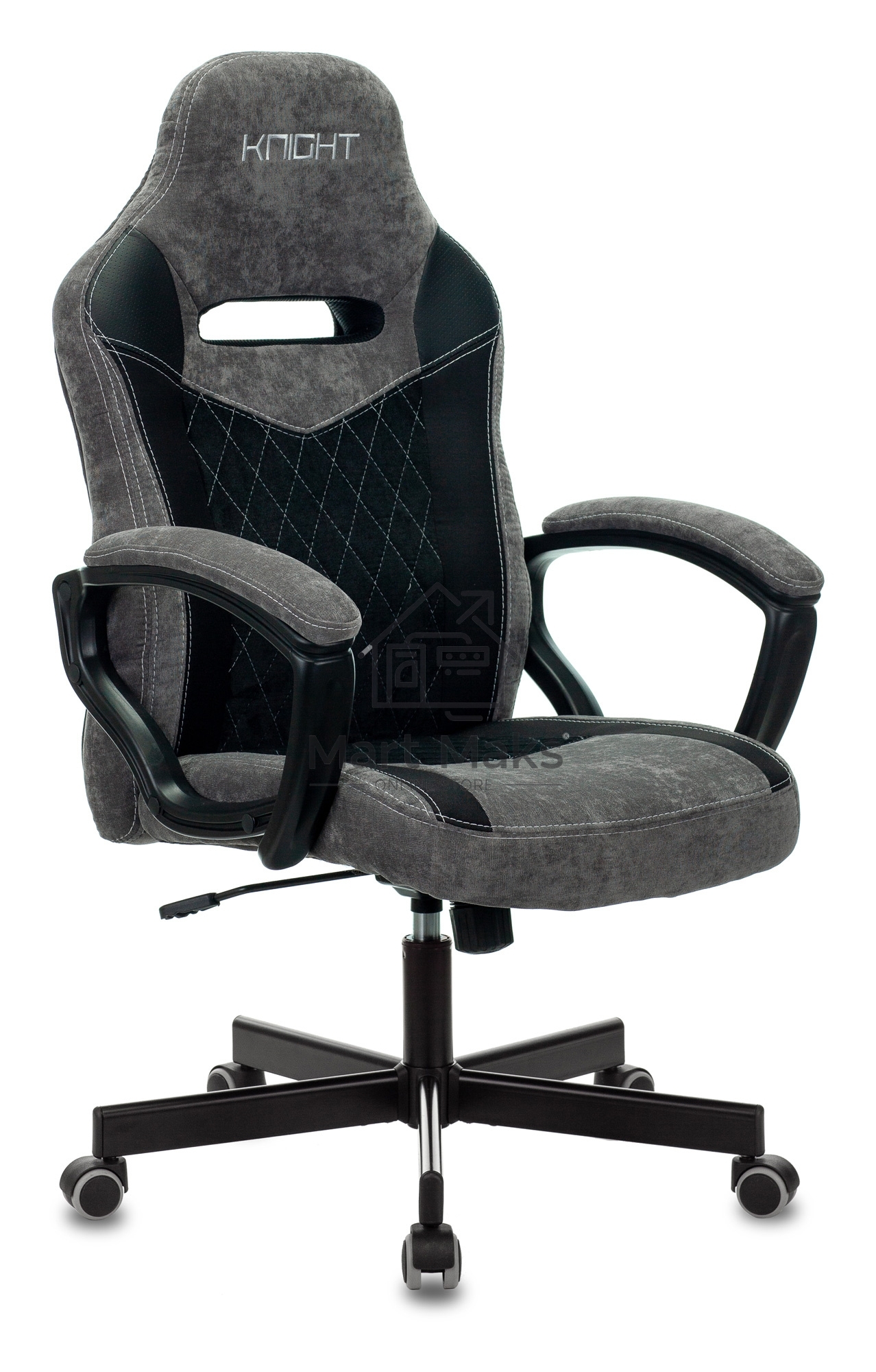 Кресло игровое Бюрократ VIKING 6 KNIGHT B FABRIC черный крестовина металл/пластик