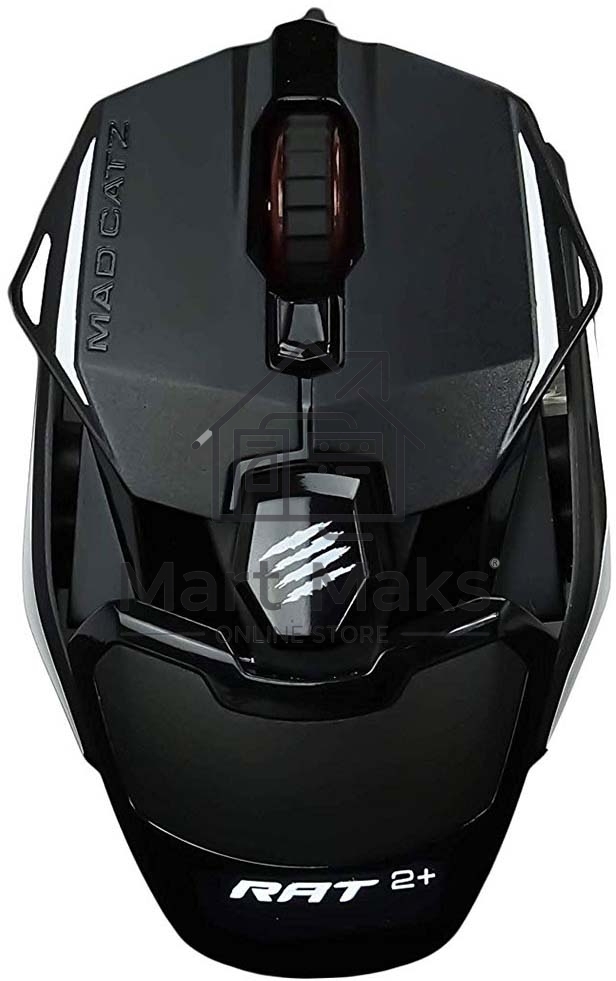 Мышь проводная Mad Catz R.A.T. 2+ черный, 5000 dpi, USB, кнопки - 3