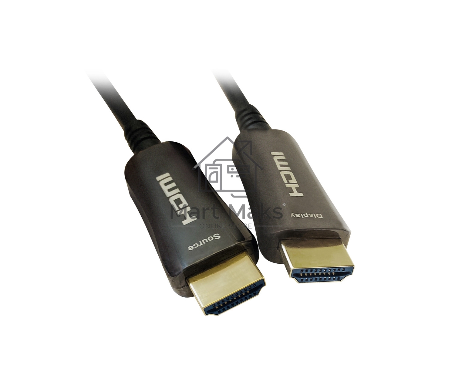 Кабель аудио-видео Digma HDMI 2.0 AOC HDMI (m)/HDMI (m) 20м. позолоченные контакты черный