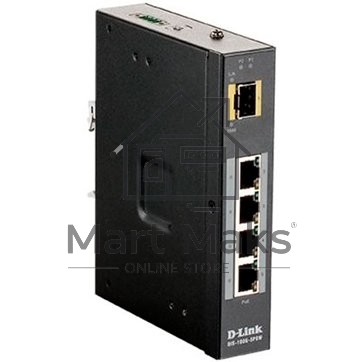Коммутатор D-Link DIS-100G-5PSW/A1A Промышленный неуправляемый коммутатор с 4 портами 10/100/1000Base-T, 1 портом 1000Base-X SFP, функцией энергосбере