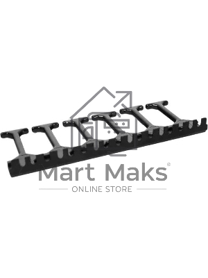 Вертикальный кабельный органайзер с пластиковыми пальцами, 6 пальцев