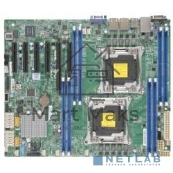 Серверная материнская плата Supermicro MBD-X10DRL-i-B, сокет LGA 2011-v3, Intel C612, 8xDDR4, 4xPCIe 3.0, 1xPCIe x16, 3xPCIe x8, 10xSATA, 2xGigabit Ethernet, 24+8+8 pin, ATX