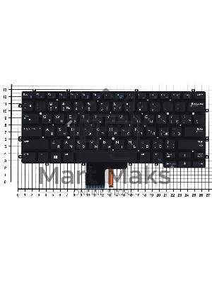 Клавиатура для ноутбука Dell Latitude 13 7370 черная с подсветкой
