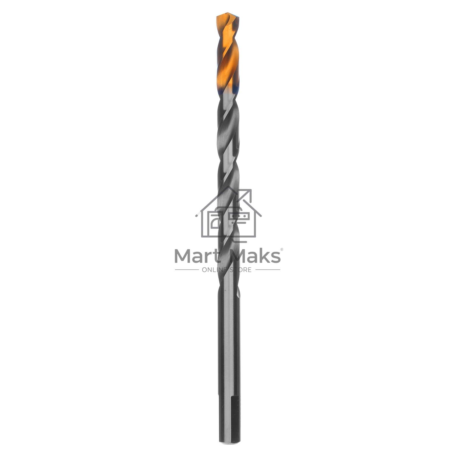 Сверло спиральное по металлу 10 х 184 мм, Р6М5, Golden Tip, удлиненное Denzel