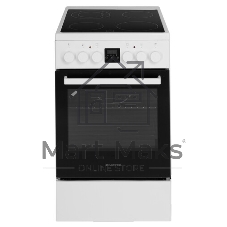 Плита электрическая Maunfeld MEC57CW08TD белый, конфорок 4 шт, духовка 59 л, 50 см x 85 см x 60 см