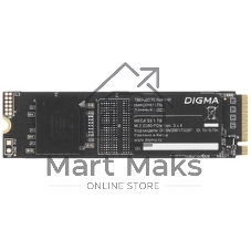 Накопитель SSD Digma Mega S3 DGSM3001TS33T, 1Tb, PCIe 3.0 x4, M.2 2280, NVMe, R/W 2130/1720