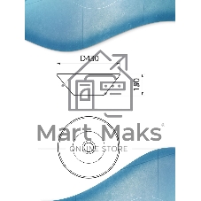 Раковина чаша накладная круглая BAU Dream D43, белая