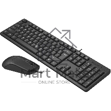 Комплект клавиатура+мышь A4Tech KR-3330 проводной, USB, 1200 DPI, чёрный