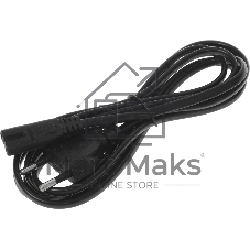Кабель Premier 5-180 IEC C7 (2-pin) Евровилка 1.8м (5-180(0.5) 1.8) черный (Bulk)