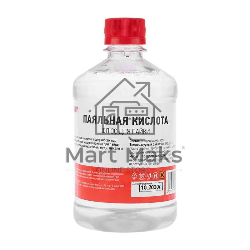 Флюс для пайки Rexant, ПАЯЛЬНАЯ КИСЛОТА, 500 мл, флакон