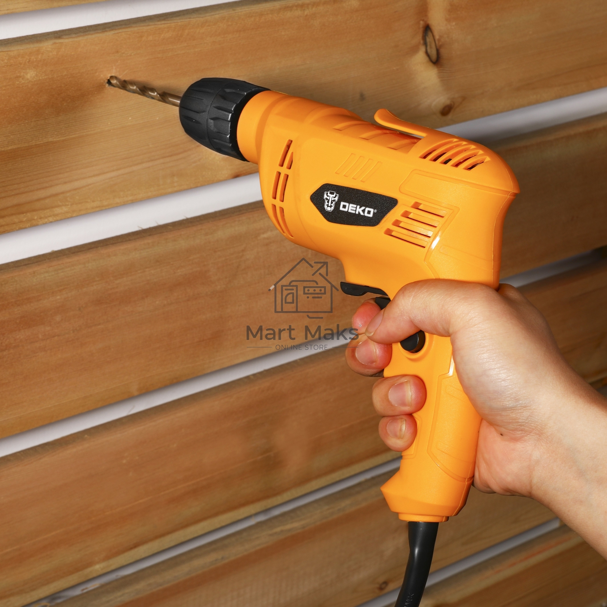 Дрель-шуруповерт Deko DKD600W063-4181, 600Вт, сетевая
