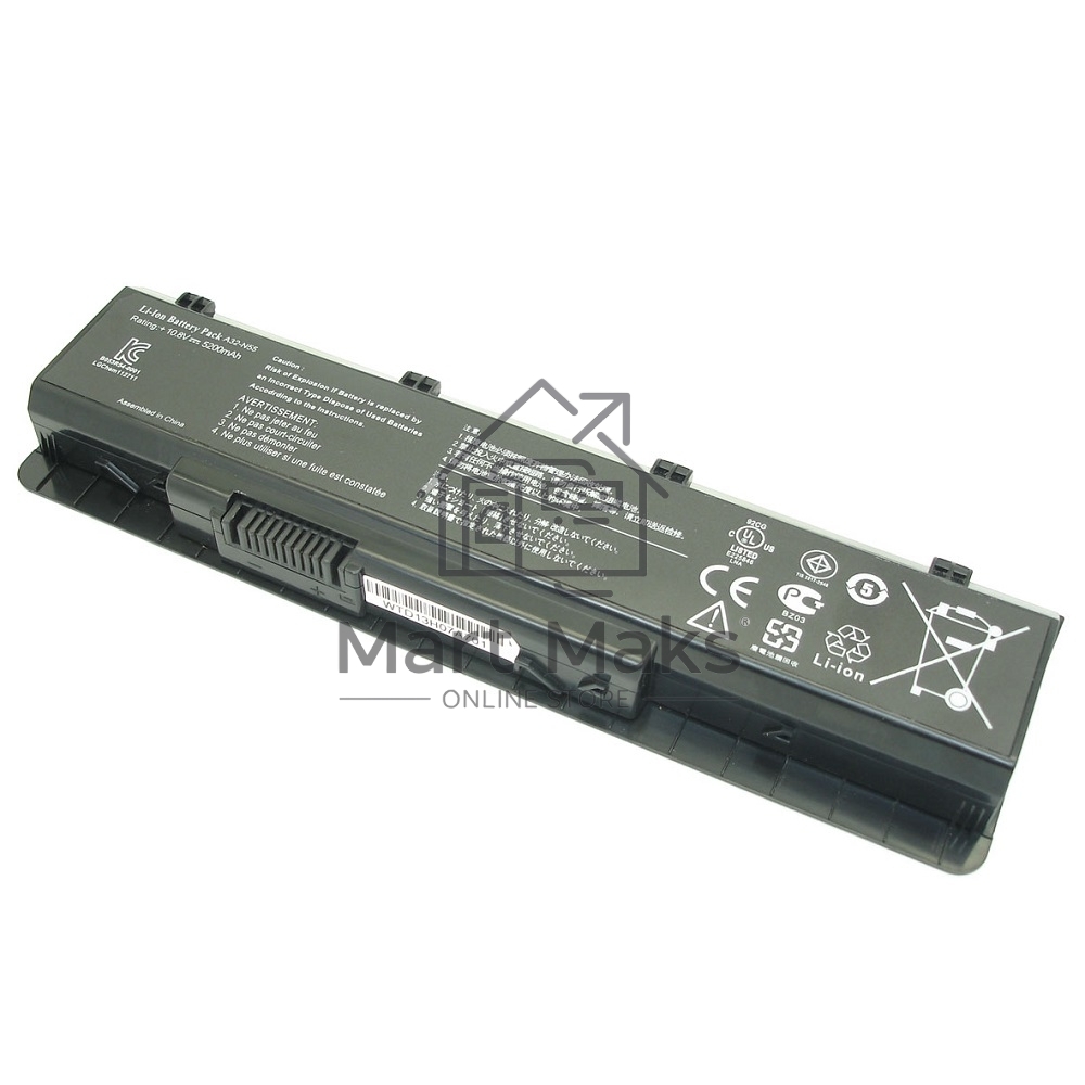 Аккумуляторная батарея для ноутбука Asus N45 10.8V-11.1V 5200mAh A32-N55 черный Orig
