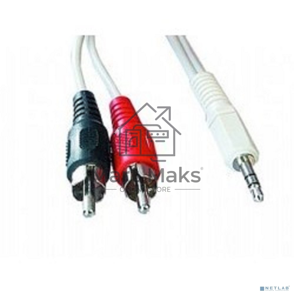 Кабель аудио Gembird Jack3.5 / 2xRCA, 2.5м