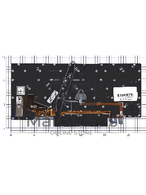 Клавиатура для ноутбука Lenovo ThinkPad X1 Yoga Gen 7 черная с подсветкой