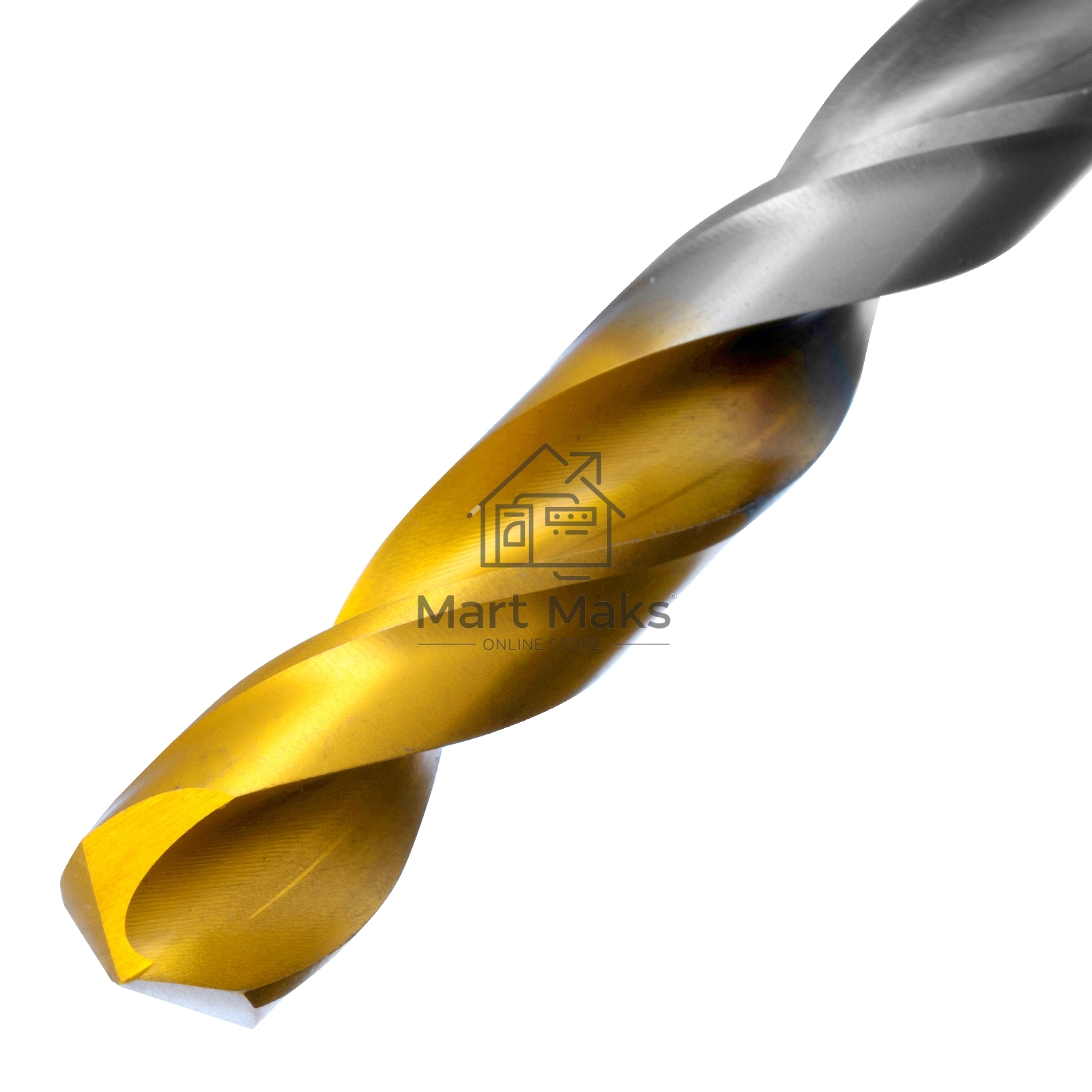 Сверло спиральное по металлу 10 х 184 мм, Р6М5, Golden Tip, удлиненное Denzel