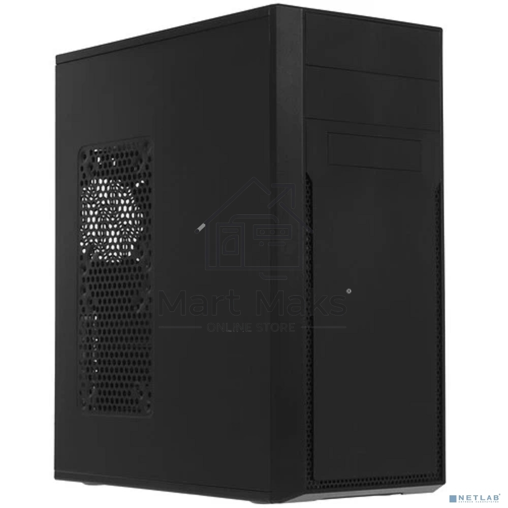 Компьютерный корпус c блоком питания 450 Ватт/ Case Foxline FL-302-FZ450-U32 ATX case, black, w/PSU 450W 8cm, w/2xUSB2.0+2xUSB3.0, w/pwr cord, w/o FAN