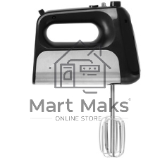 Миксер Brayer BR1303BK черный/серебристый, ручной, 500 Вт, 5 скоростей