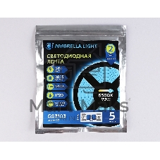 Светодиодная лента Ambrella light GS3103 2835 120Led/ 10W m/ 24V IP20 6500K/ 5000*8*1.2mm (2 конт.)