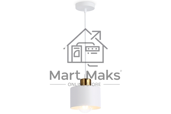 Светильник Ambrella light TR8112 WH/BS белый/латунь E27 max 40W D120*940