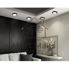 Светильник встраиваемый TU5015 BK черный IP20 GX70 D150*45