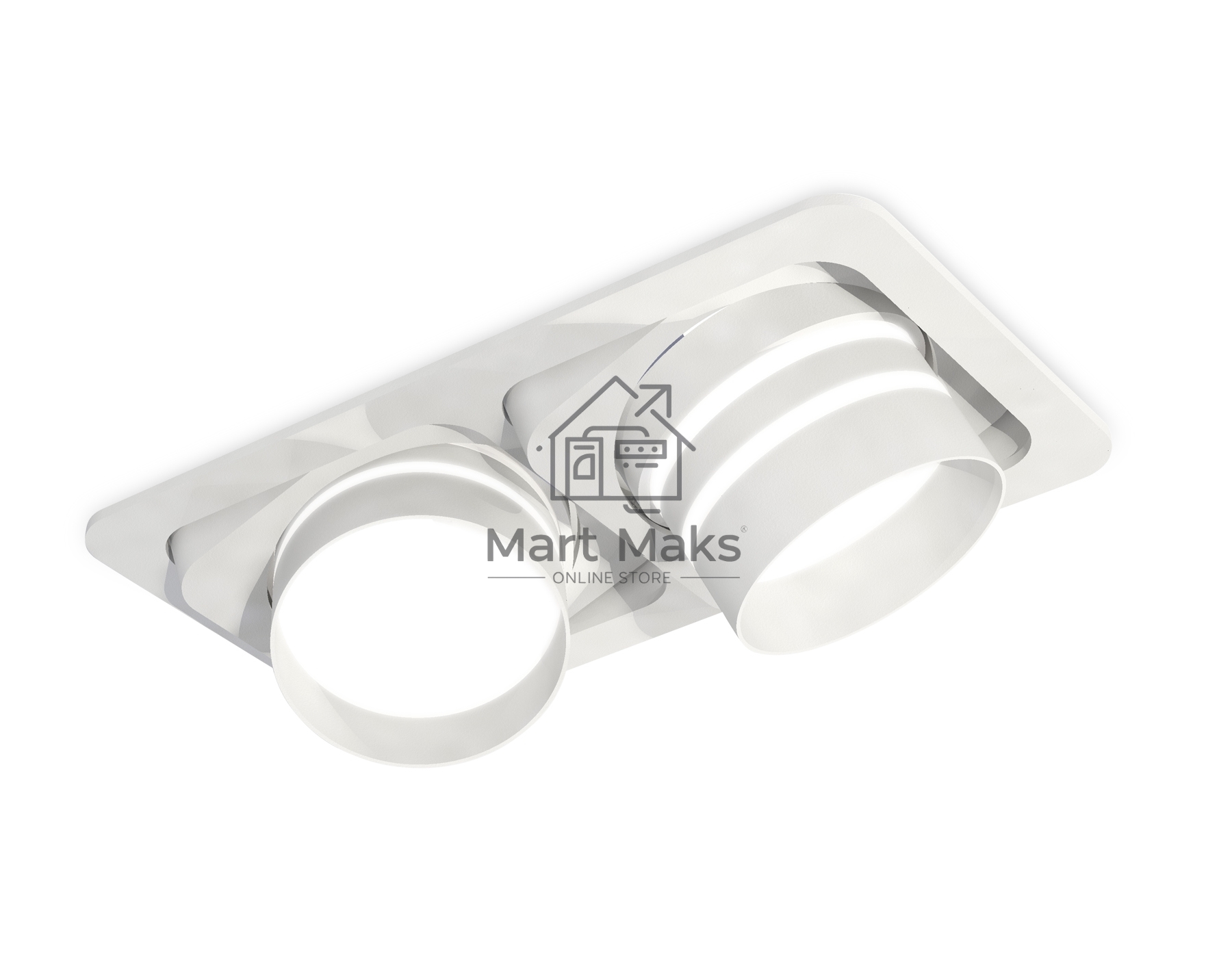 Комплект встраиваемого поворотного светильника Ambrella light XC7663082 SWH/FR белый песок/белый матовый MR16 GU5.3 (C7663, N7141)