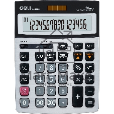 Калькулятор бухгалтерский Deli E39265 серый 16-разр.