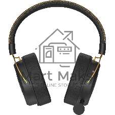 Гарнитура Bloody MR595 Renegade чёрный, беспроводная + проводная, Bluetooth/радиоканал/USB-C, до 135 ч, подсветка, съёмный микрофон