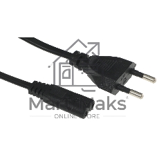 Кабель Premier 5-180 IEC C7 (2-pin) Евровилка 1.8м (5-180(0.5) 1.8) черный (Bulk)