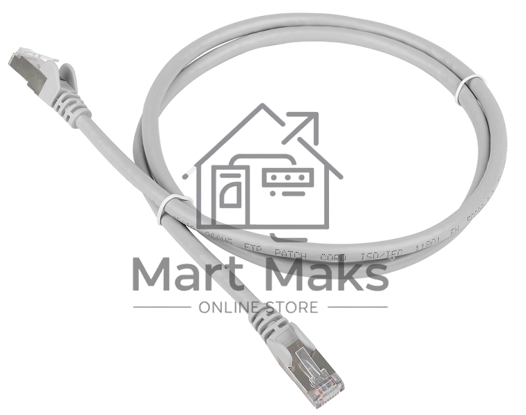 Кабель Patch cord Lanmaster TWT-45-45-0.5/S-GY 10 PCS 0.5м FTP Cat 5e Grey