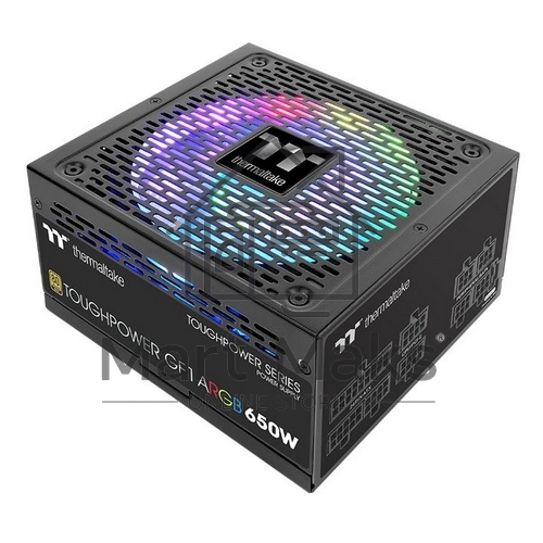 Блок питания Thermaltake Toughpower GF1 ARGB RTL (PS-TPD-0650F3FAGE-1), 650Вт, 80 PLUS Gold, 140мм, модульный, черный
