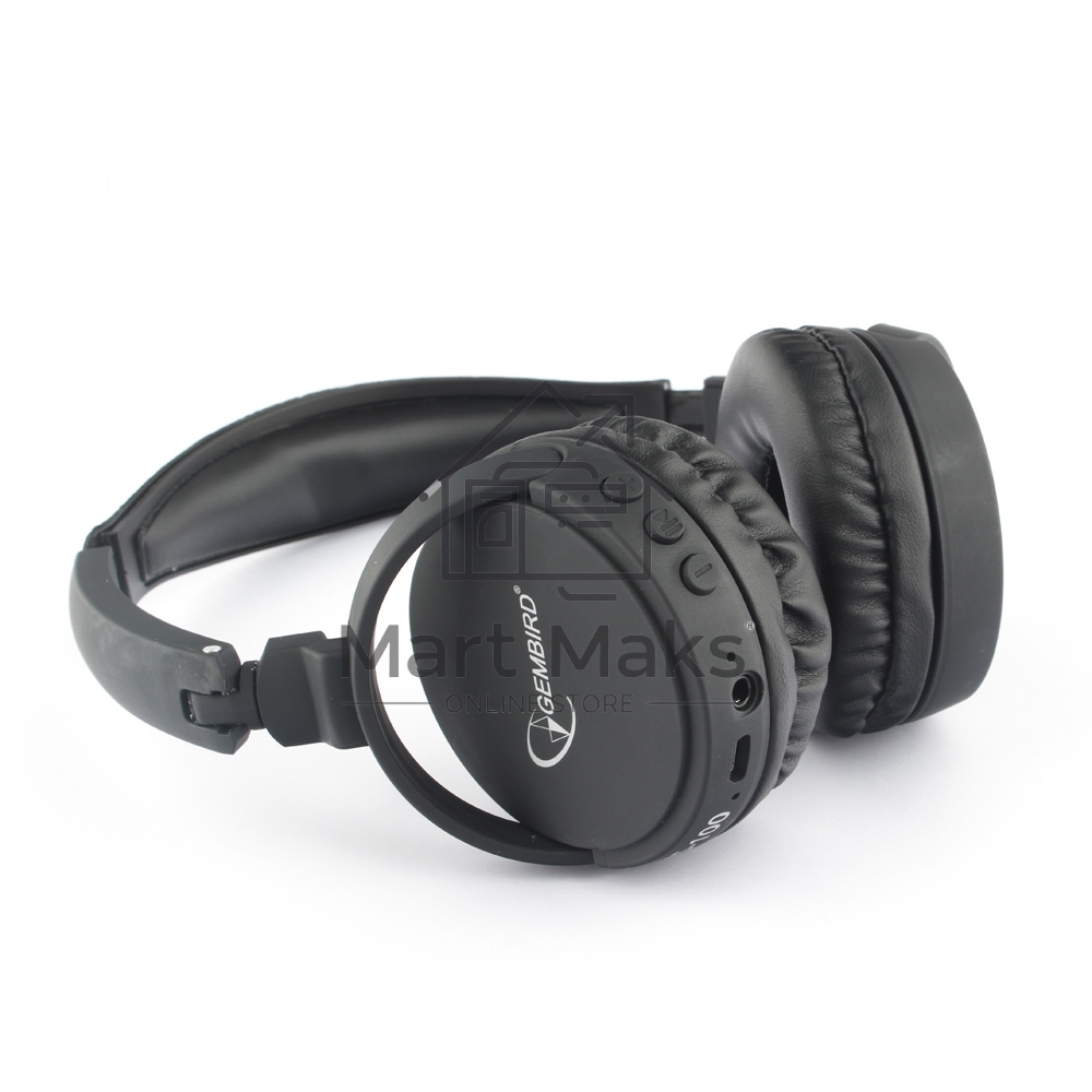 Гарнитура стерео беспров. Gembird BHS-100 черный Bluetooth v.5.0