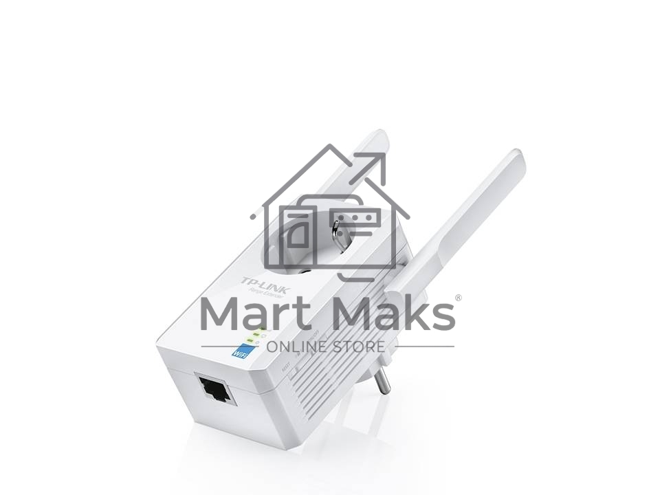 Сетевой адаптер TP-Link SOHO TL-WA860RE 300Mbps Wireless N Wall Plugged Range Extender with AC Passthrough, QCA(Atheros), 2T2R, 2.4GHz, 802.11b/g/n, 1 10/100Mbps LAN port, Range Extender button, Range Extender mode, suppo поставляется без кабеля RJ-45
