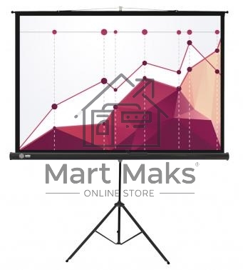 Экран Cactus 180x180см Triscreen CS-PST-180x180 1:1 напольный рулонный белый