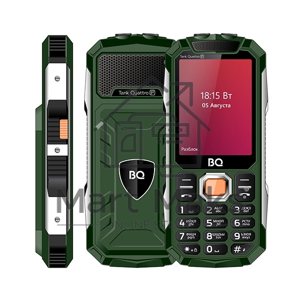 Мобильный телефон BQ 2817 Tank Quattro Power зеленый