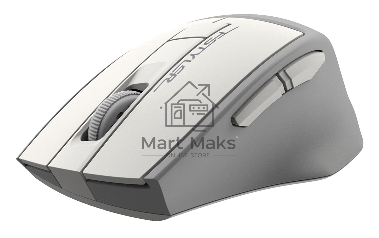 Мышь беспроводная A4Tech Fstyler FG30S белый/серый, 2000 dpi, радиоканал, USB, кнопки - 6