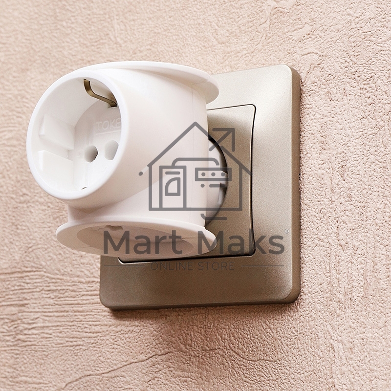 Набор тройников электрических универсальных Rexant 16 А, одно гнездо с заземлением, белый (2 шт./уп.)