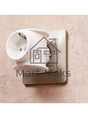 Набор тройников электрических универсальных Rexant 16 А, одно гнездо с заземлением, белый (2 шт./уп.)