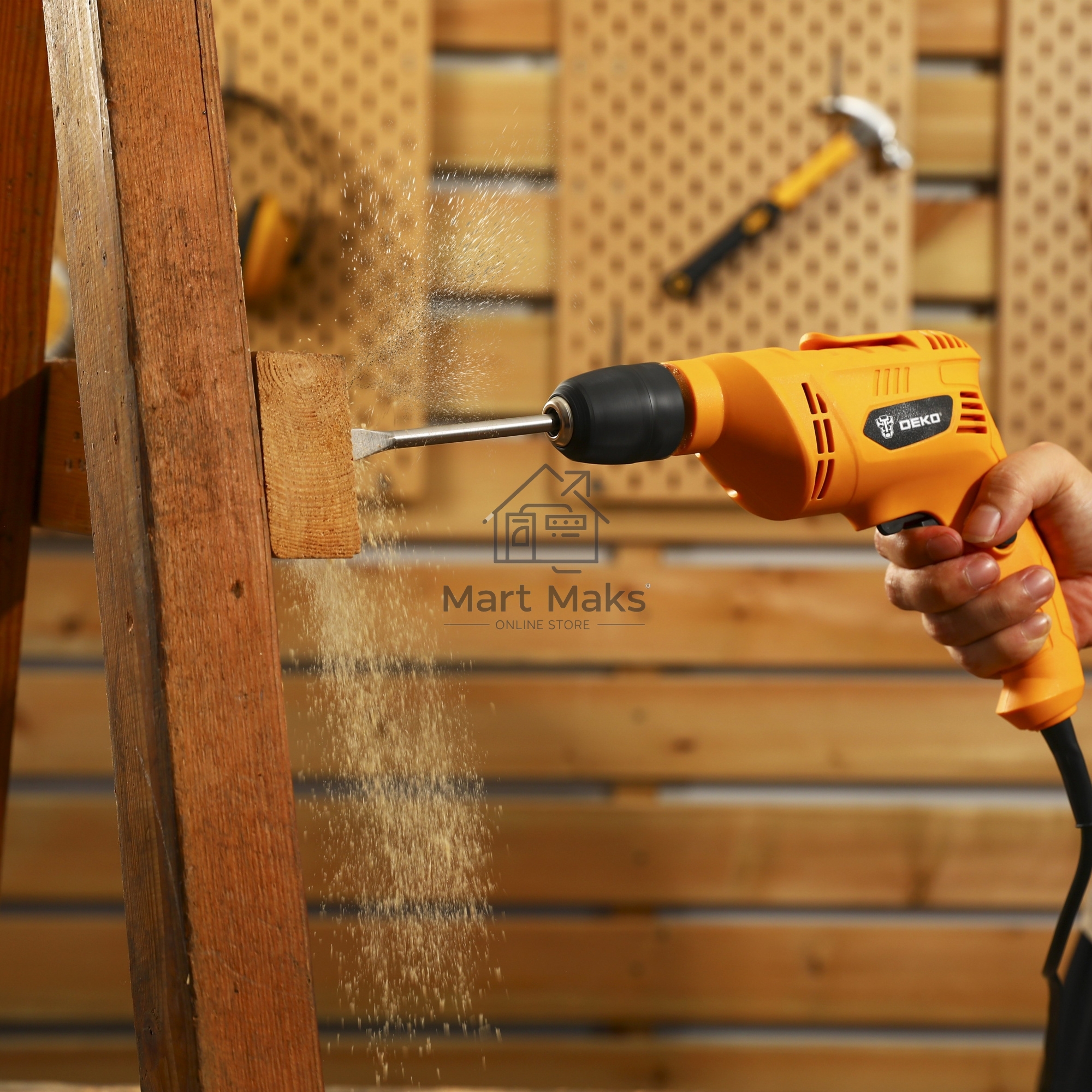 Дрель-шуруповерт Deko DKD600W063-4181, 600Вт, сетевая