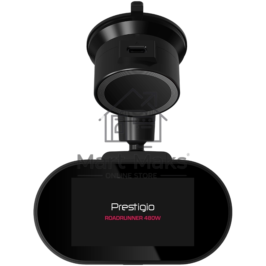 Видеорегистратор Prestigio RoadRunner 480W, 3.0'' IPS (854x480) touch screen display, UHD 4K 3840x2160@30fps, Mstar SSC8629Q, 8 MP CMOS Sony Starvis IMX415 image sensor, 8 MP camera, 140° Viewing Angle, Wi-Fi, USB Type-C, Supercapacitor, Night Vision, Mot