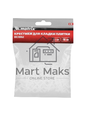 Крестики Matrix, 2,5 мм, для кладки плитки, 200 шт.