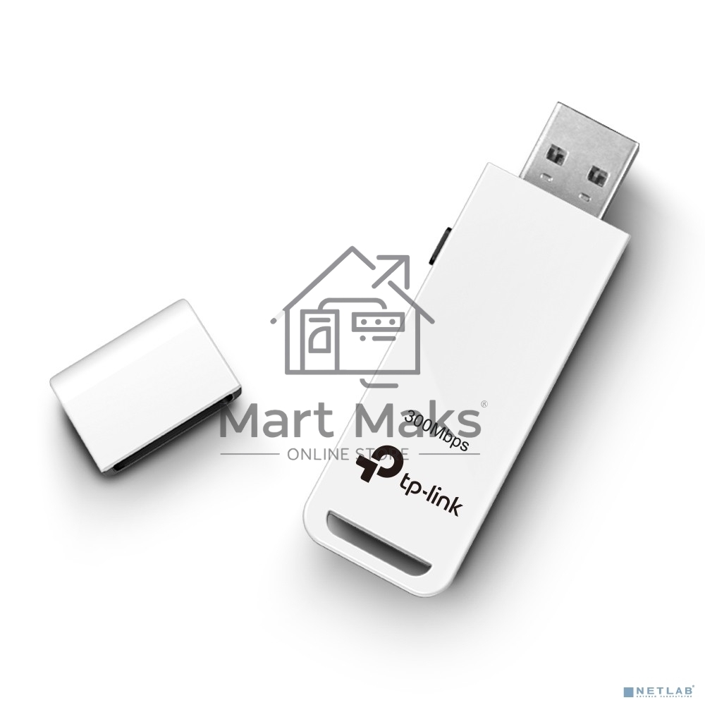 Сетевой адаптер TP-Link TL-WN821N Беспроводной USB адаптер 300Мбит/с стандарта N