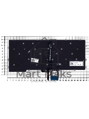 Клавиатура для ноутбука Dell Latitude 13 7370 черная с подсветкой