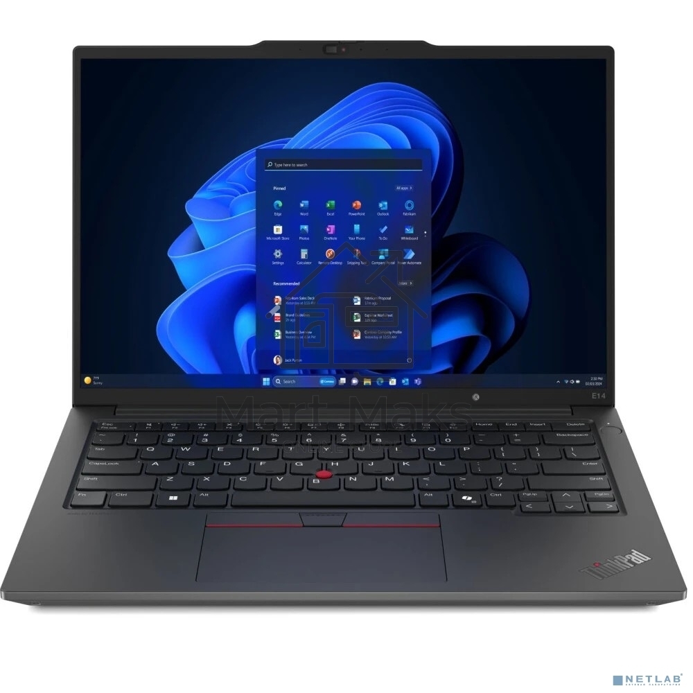 Ноутбук Lenovo ThinkPad E14 Gen 6 черный Intel Core Ultra 7 155H 3800MHz/14