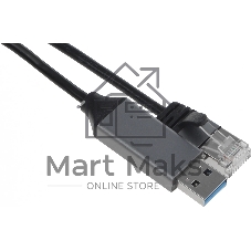 Кабель Buro BU-USB-A-LAN1000-2m USB A (m) RJ-45 (m) 2м черный (пакет)