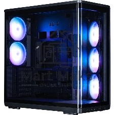 Компьютерный корпус ZALMAN MidTower P60 black (ATX, без БП, 2xUSB 3.0+USB Type C, 5x120мм ARGb) (Zalman P60 Black)