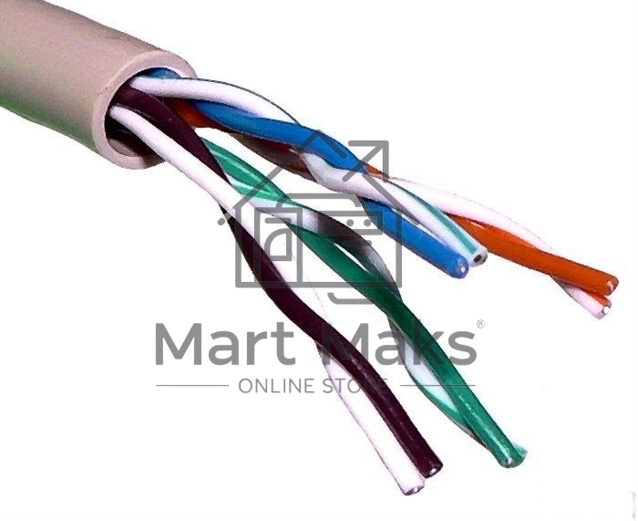 Кабель сетевой cat6 305м серый(CCA)