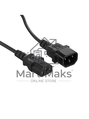 Кабель монитор-компьютер (UPS->уст-во) ExeGate Power EC-5P (С13->С14) VDE-250V-3*0,75-CU, 10A, 5м