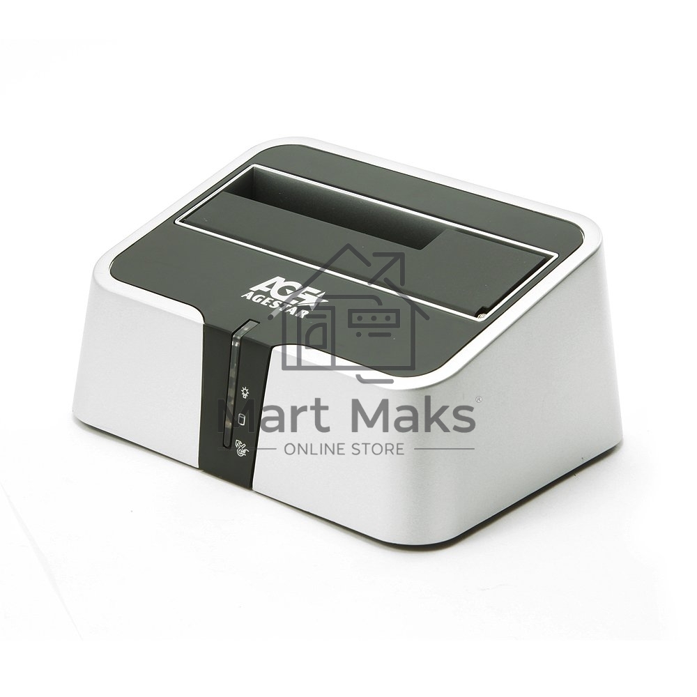 Док-станция для HDD AgeStar 3CBT2 SATA II пластик серебристый 1